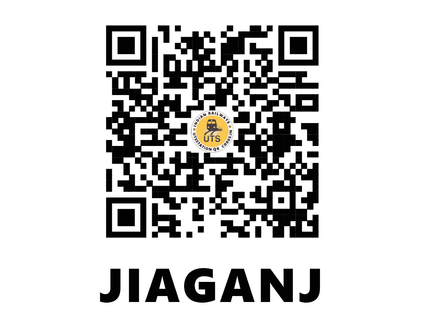 UTS QR Code for JIAGANJ - JJG - ER (WEST BENGAL)